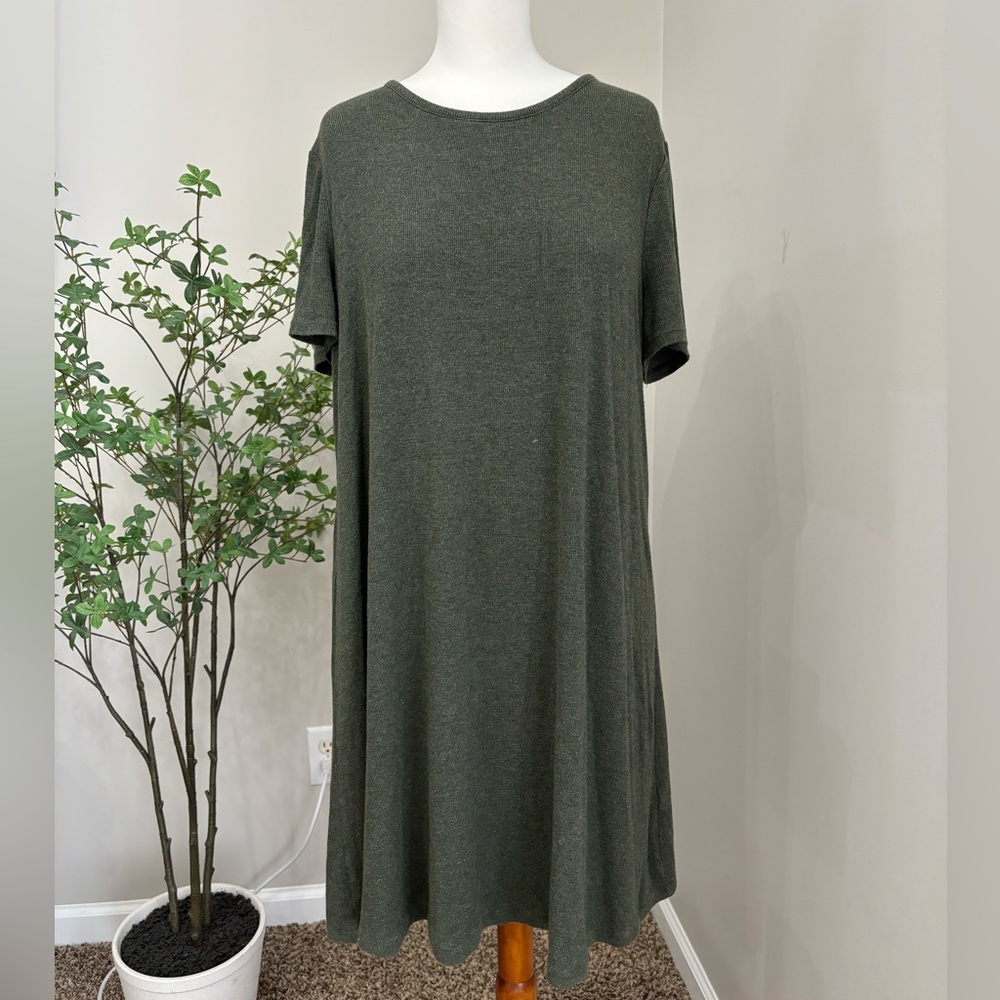 Madewell Green T shirt Dress